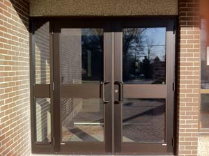 Church front entrance